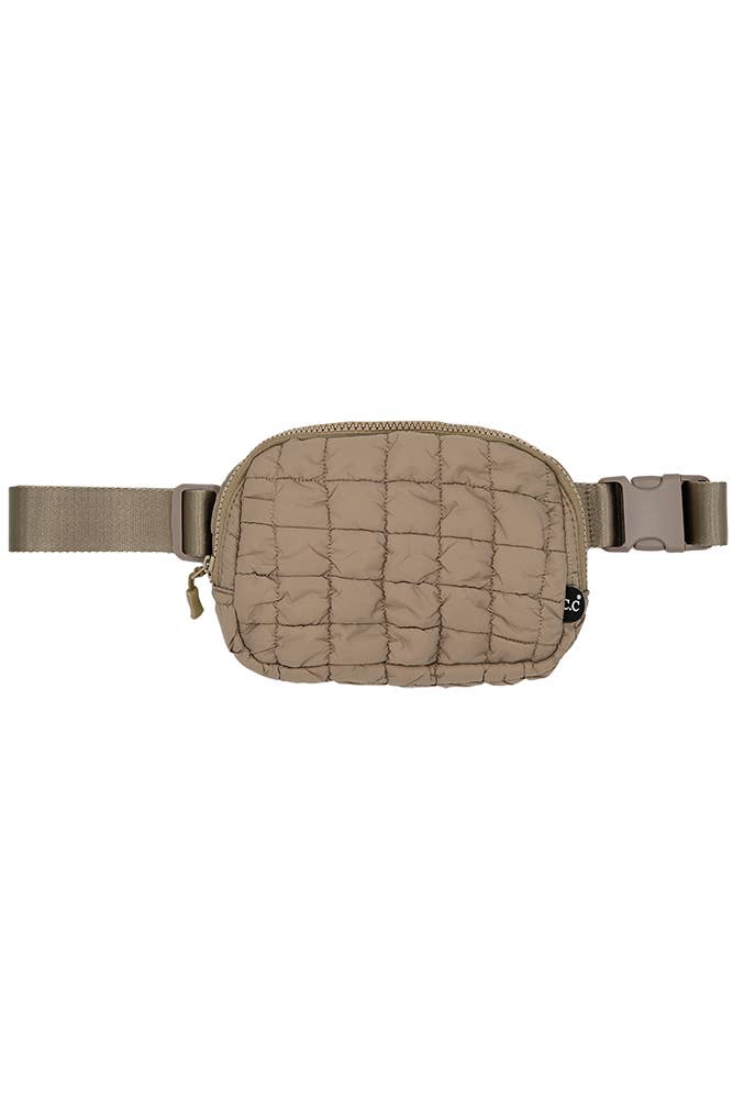 Quilted Puffer Belt Bag