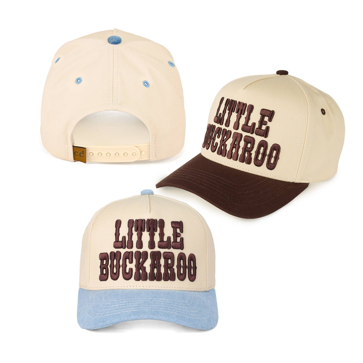 Little Buckaroo Embroidered KIDS Snapback Cap