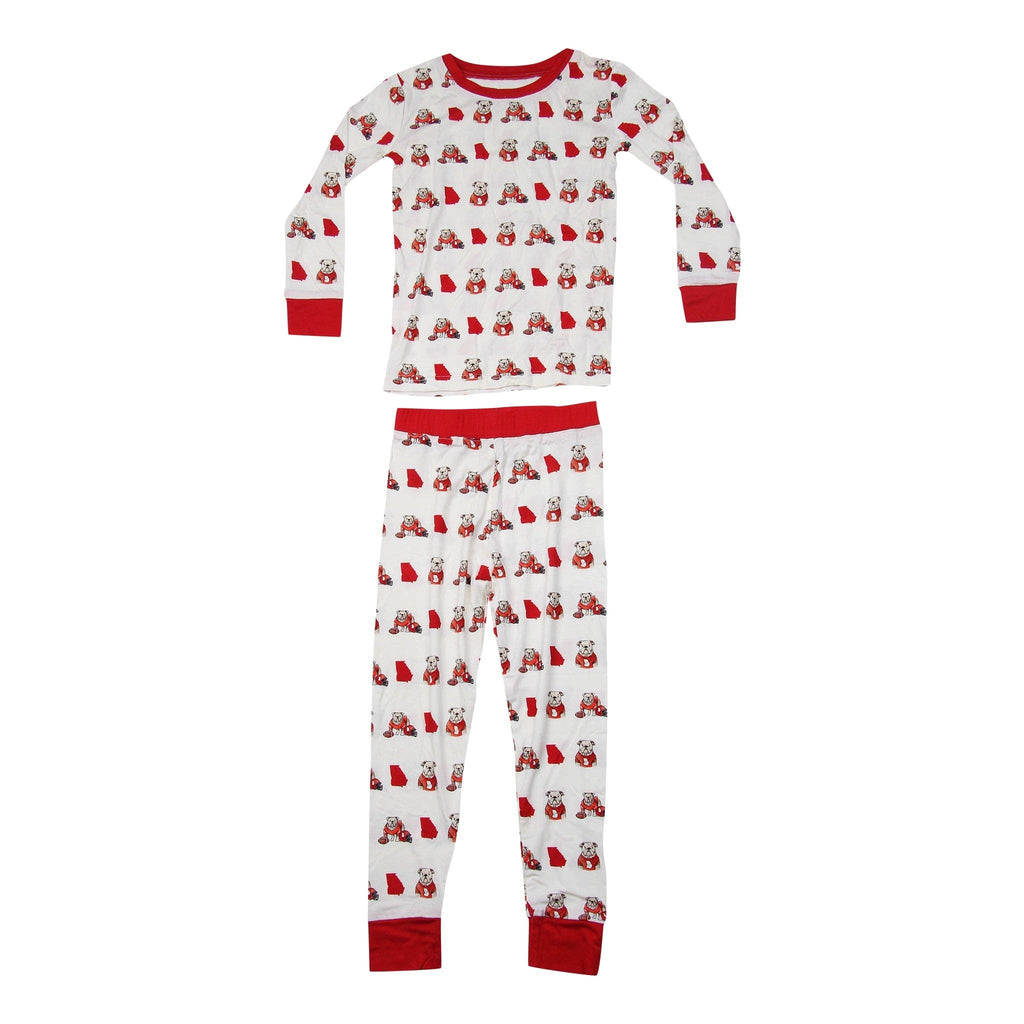 GA State Shape Unisex Kids Pajamas