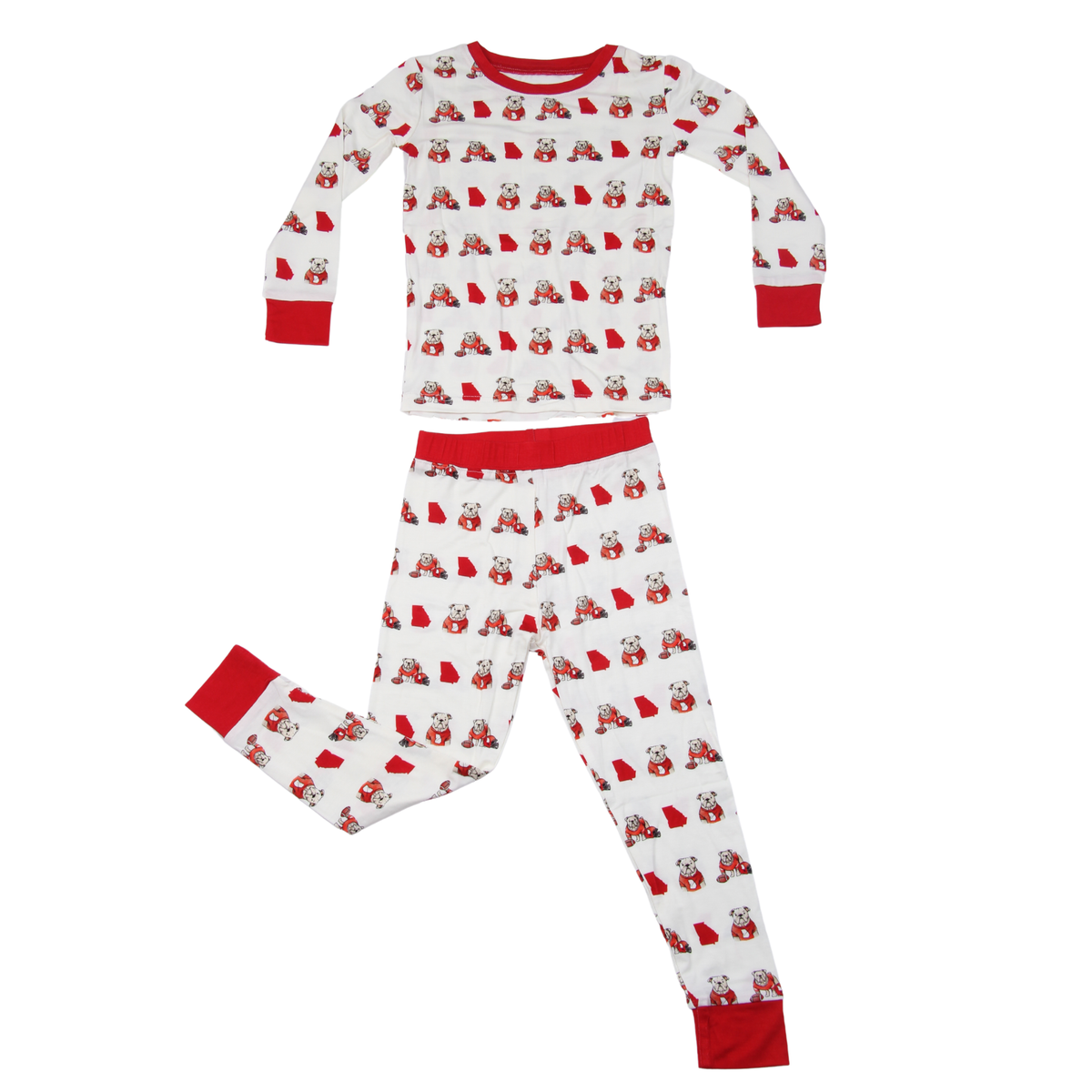 GA State Shape Unisex Kids Pajamas