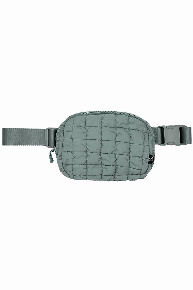 Quilted Puffer Belt Bag