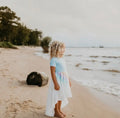 Pastel Blue Rainbow Hi Lo Dress