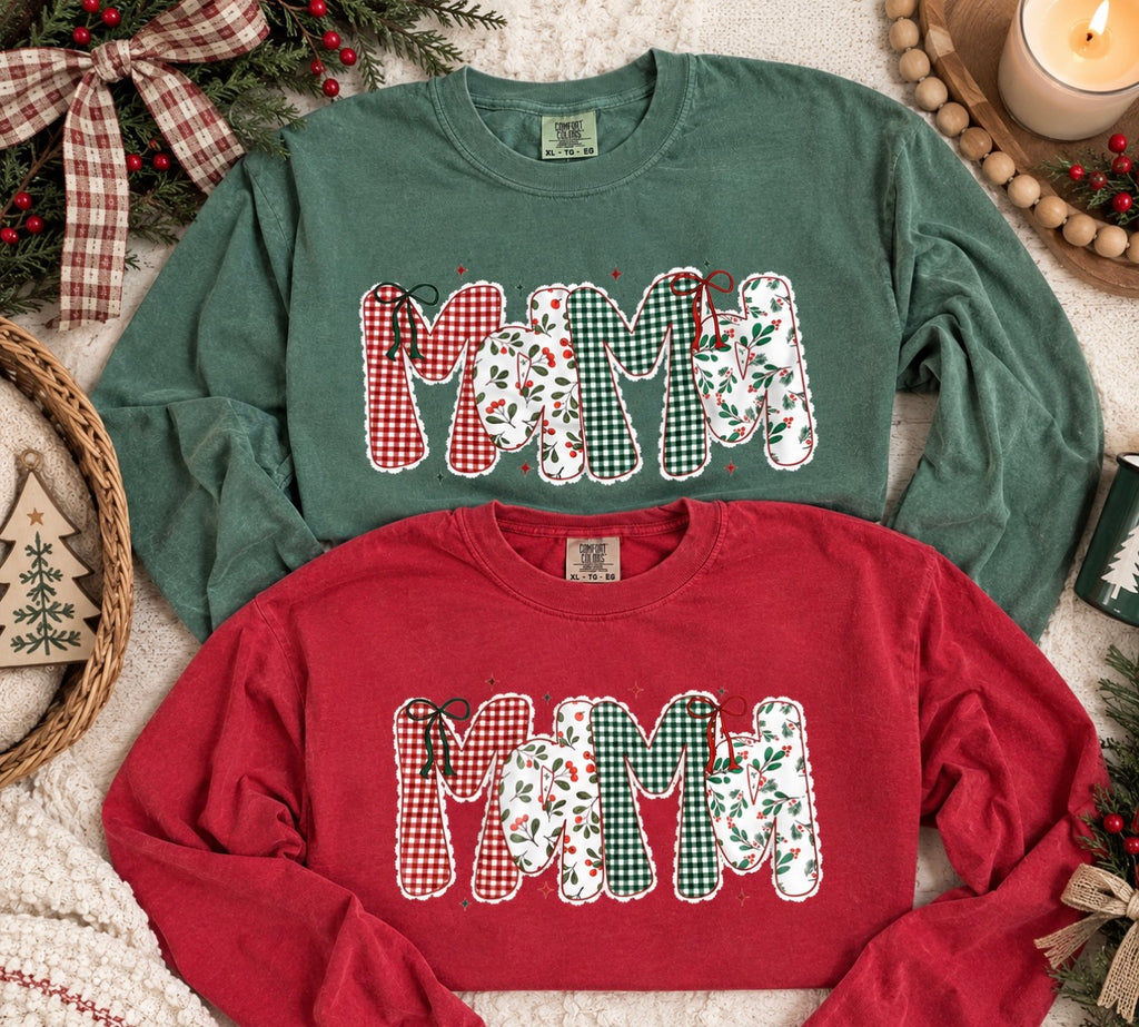 Christmas Mama LS CC Tee