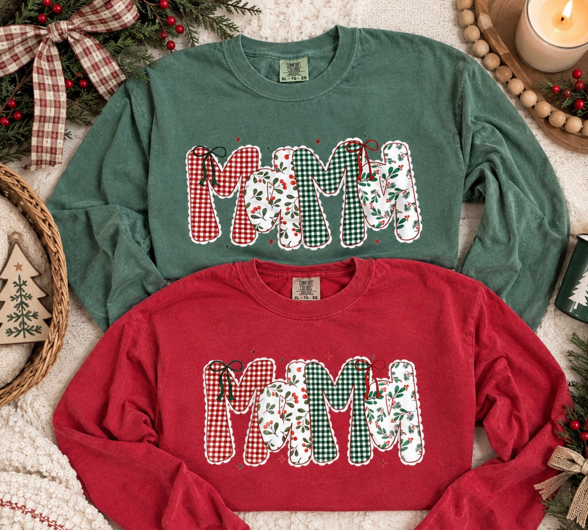 Christmas Mama LS CC Tee