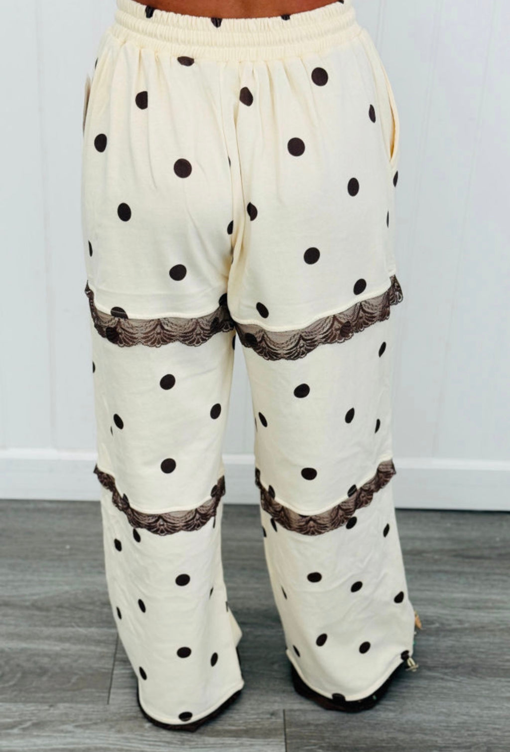 Polka Dot Lace Trim Set