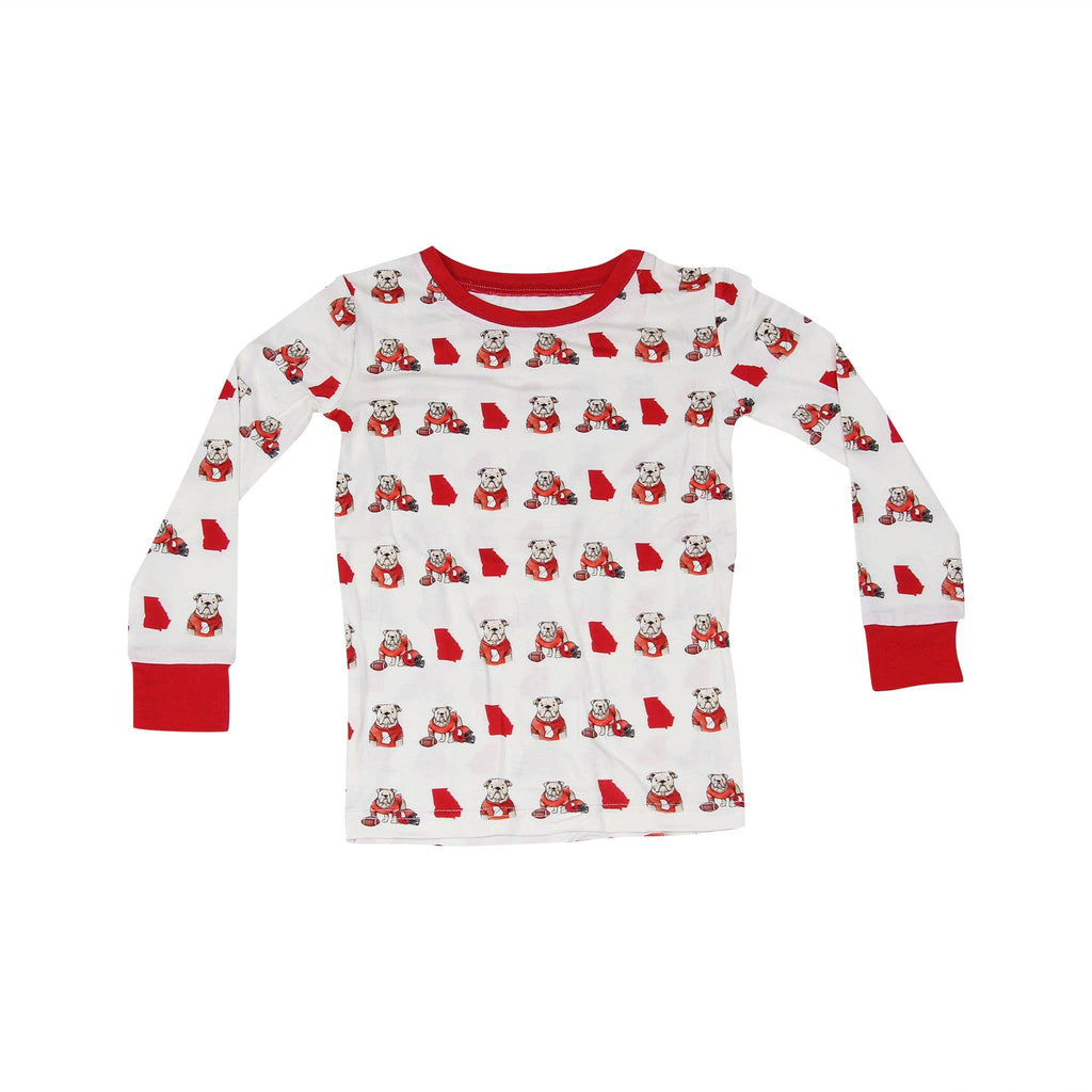 GA State Shape Unisex Kids Pajamas